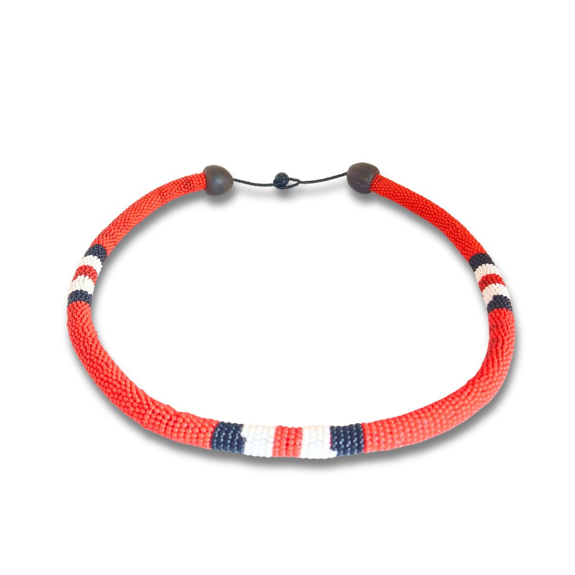 Colar de Miçangas Arte Indígena Coral | Waura |  131350