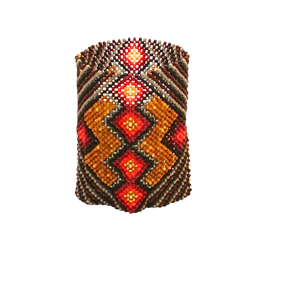 Indigenous Art Beaded Bracelet | Yawanawa Ethnicity | 141181