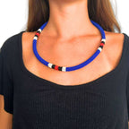 Beaded Necklace Indigenous Art Coral | Kaxinawa | 1035 - necklace 04