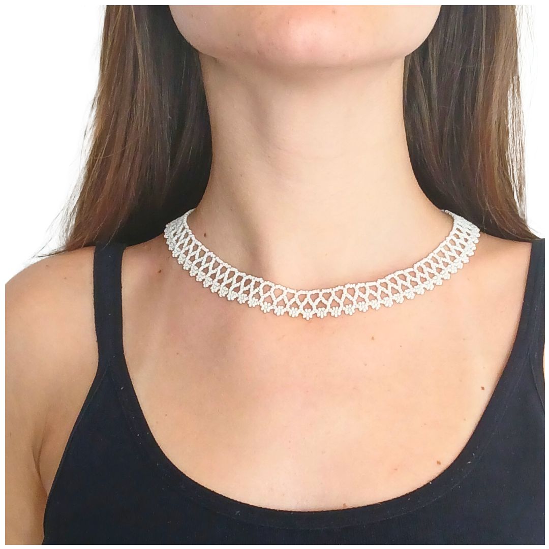 Beaded Necklace Indigenous Art | Choker | Waura | 1437