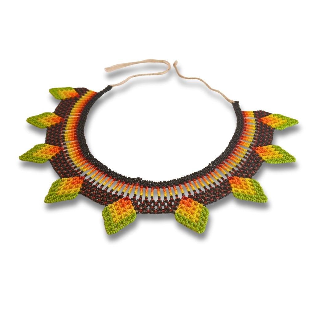 Beaded Necklace Indigenous Art Queen | Waura | 1521