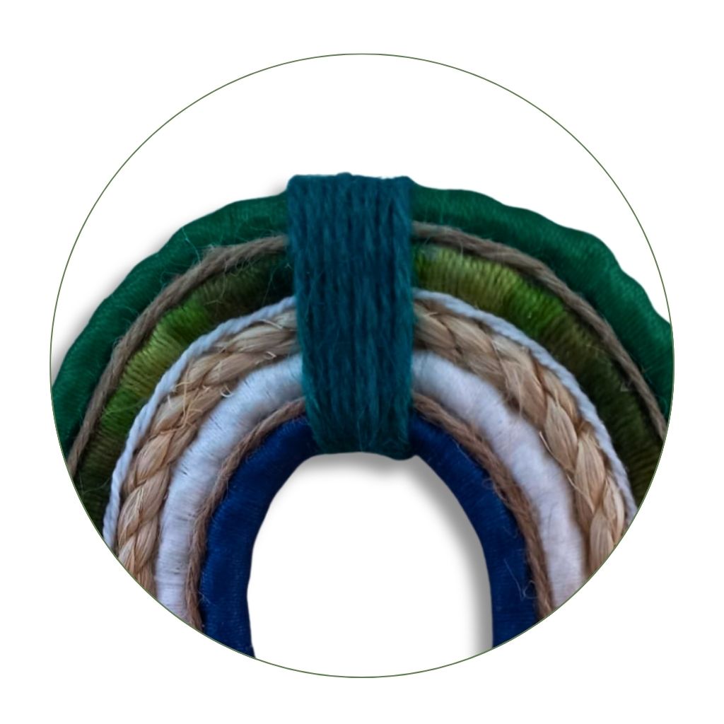Colar Sisal e Linhas Decoração pequeno | Arte Urbana | 300011
