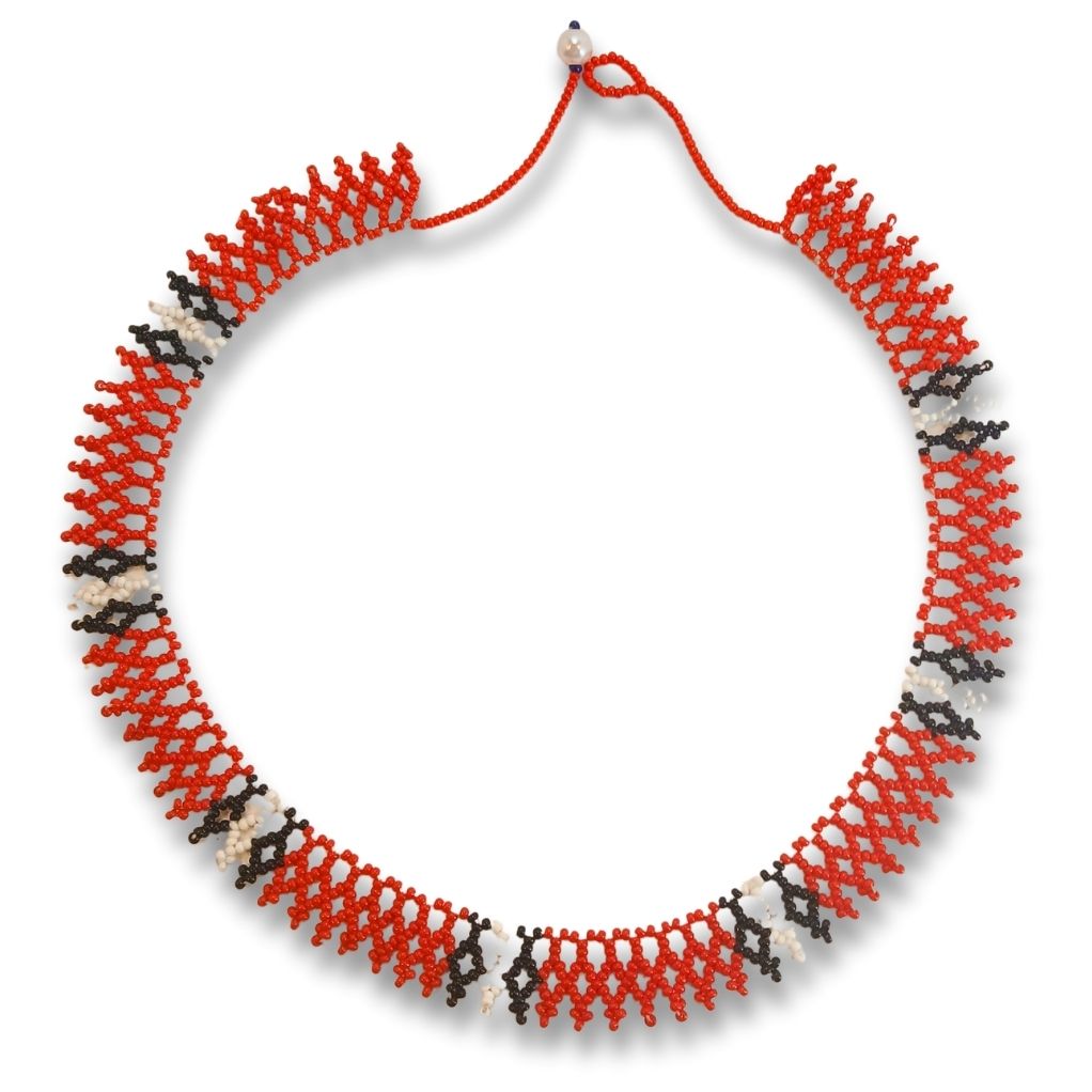Beaded Necklace Indigenous Art Queen | Waura | 1517