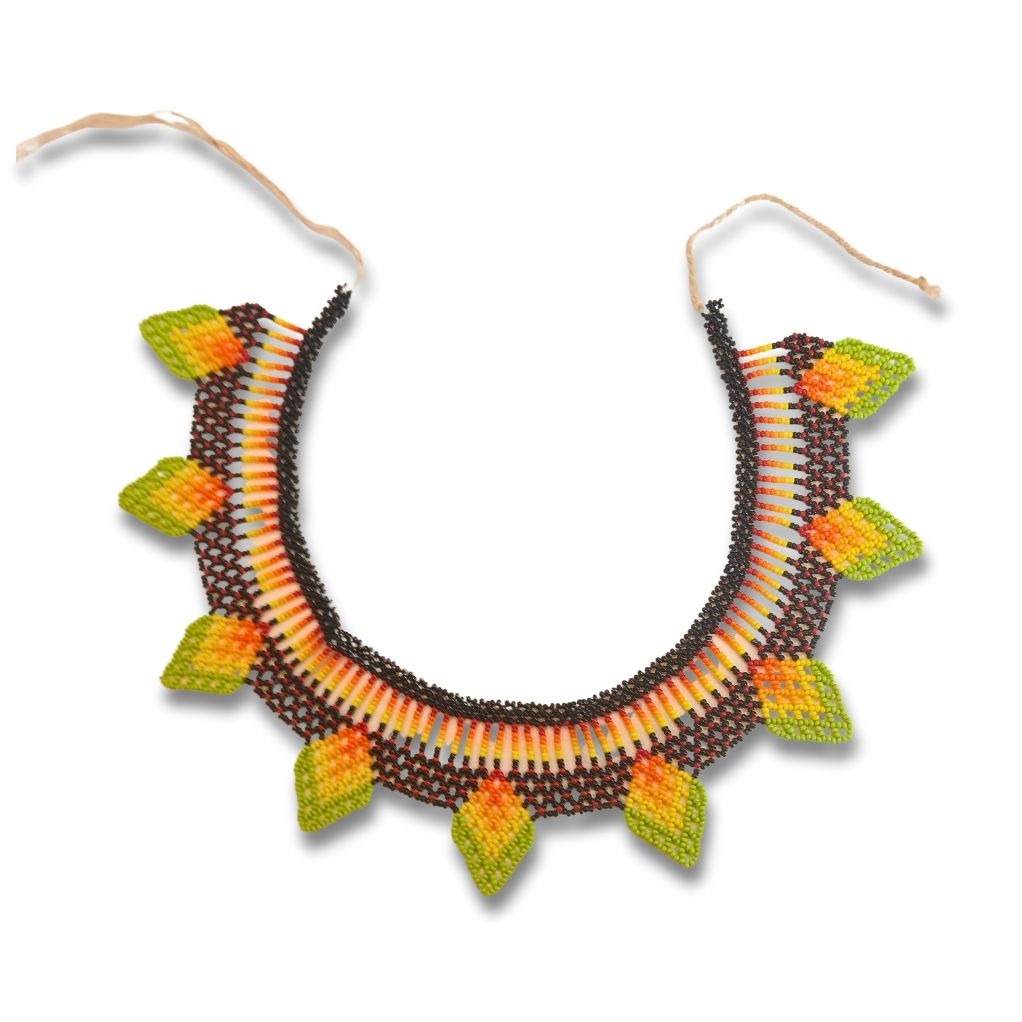 Beaded Necklace Indigenous Art Queen | Waura | 1521