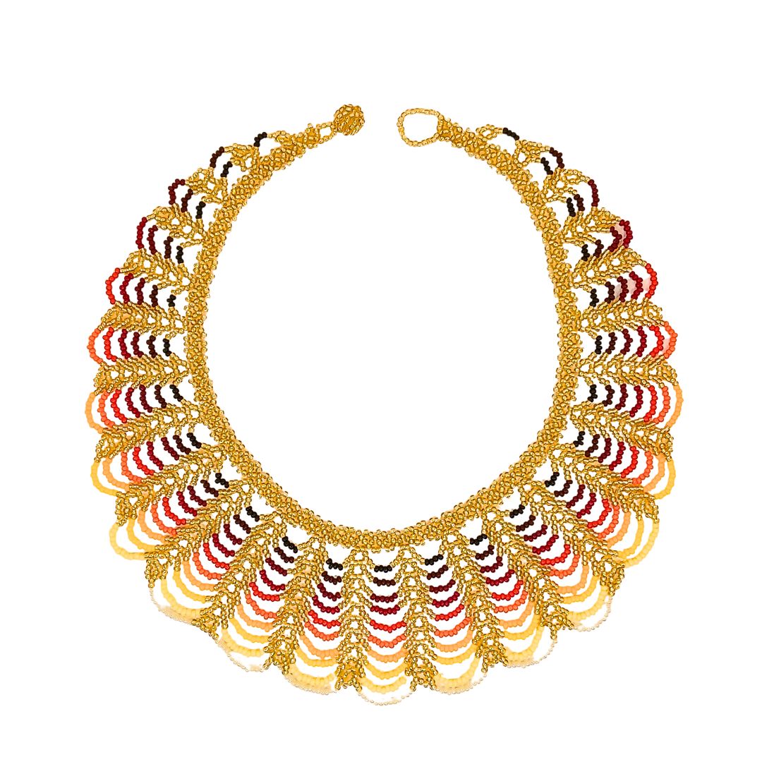 Indigenous Beaded Necklace | Ingá from Putumayo | 144189