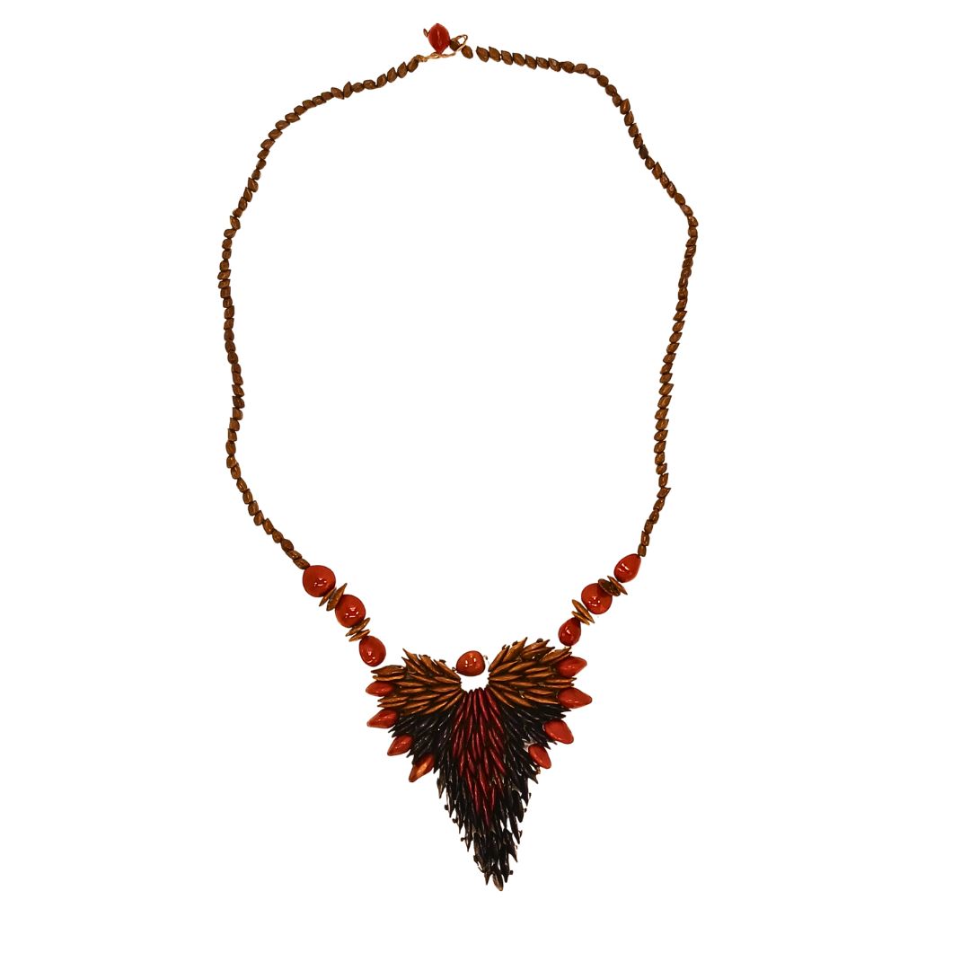 Indigenous Art Seeds Necklace | Pataxó | 21193
