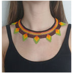 Beaded Necklace Indigenous Art Queen | Waura | 1521