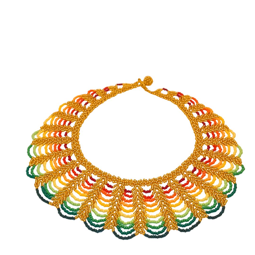 Indigenous Beaded Necklace | Ingá from Putumayo | 144188