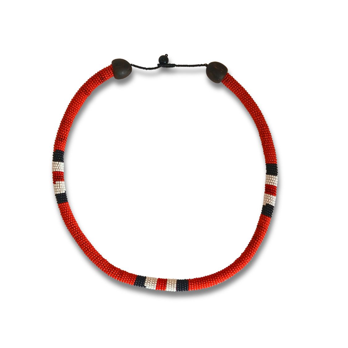 Colar de Miçangas Arte Indígena Coral | Waura |  131350
