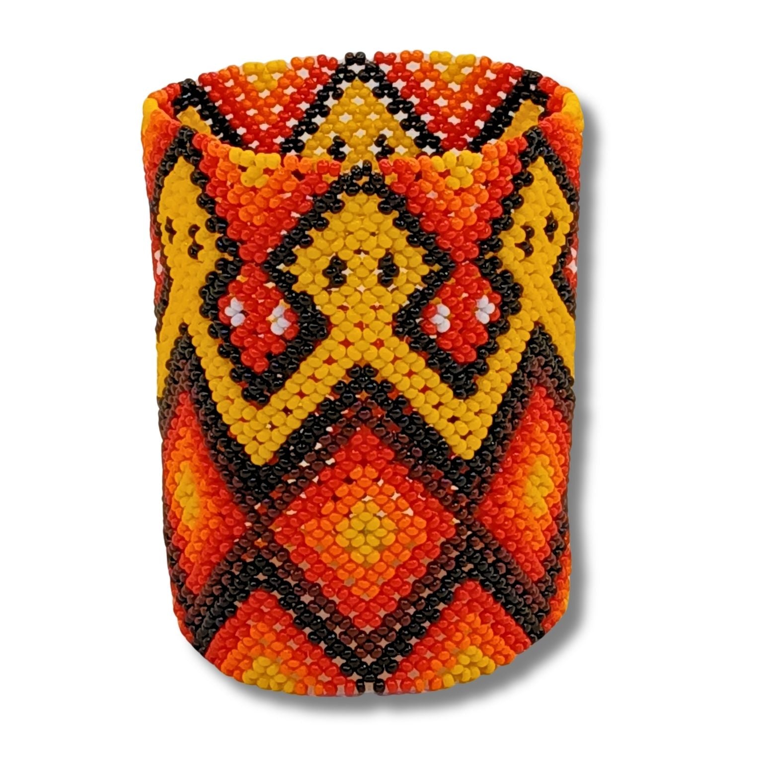 Pulseira Miçangas Indígena 21cm G | Elástica | Fulniô | 0133