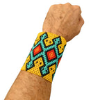 Pulseira Miçangas Indígena 21cm GG | Elástica | Fulni-ô | 131306