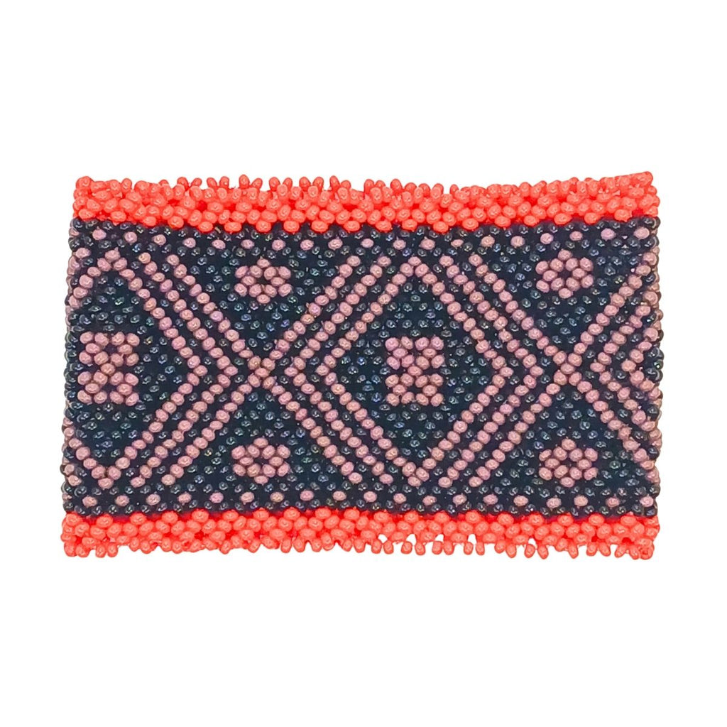 White Indigenous Art Beaded Bracelet | Waura | 150025