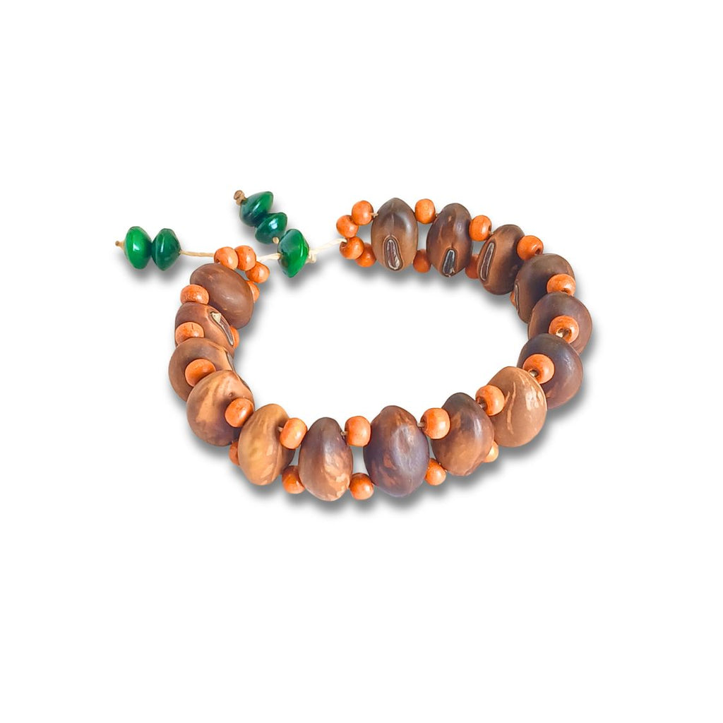Pulseira de sementes ajustavel Arte Indigena| Pataxó| 211884