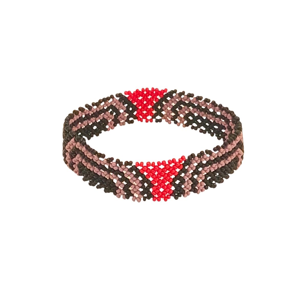 Pulseira de Miçangas Arte Indígena lilas| Waura | 150002
